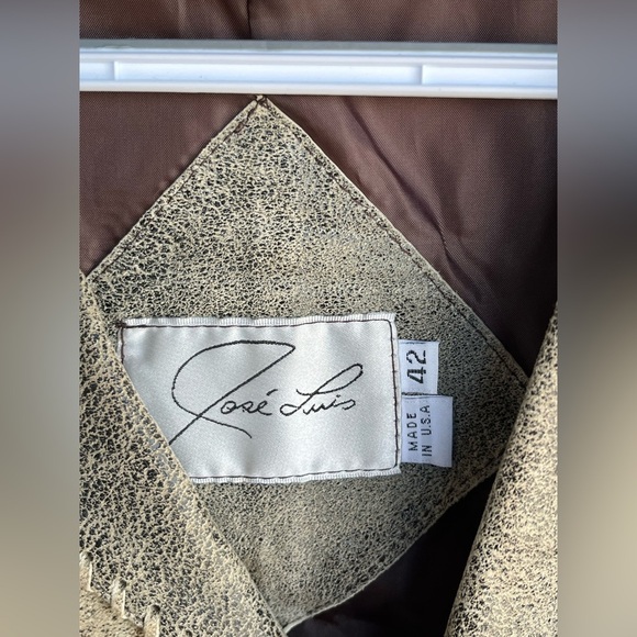 Vintage JOSE LUIS Leather Vest Mens Medium 42 - Picture 2 of 5